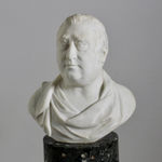 Pair Of 18th Century Carved Walnut Profile Heads ( sold )