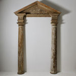 Pair Of 18th Century Carved Walnut Profile Heads ( sold )