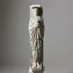 Pair Of 18th Century Carved Walnut Profile Heads ( sold )