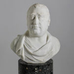 Pair Of 18th Century Carved Walnut Profile Heads ( sold )