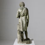 Pair Of 18th Century Carved Walnut Profile Heads ( sold )