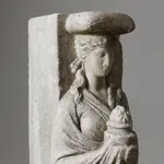 Pair Of 18th Century Carved Walnut Profile Heads ( sold )