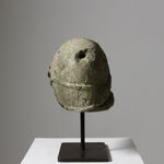 Pair Of 18th Century Carved Walnut Profile Heads ( sold )