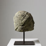 Pair Of 18th Century Carved Walnut Profile Heads ( sold )