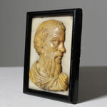 Pair Of 18th Century Carved Walnut Profile Heads ( sold )