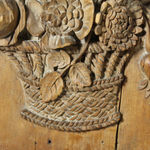 Pair Of 18th Century Carved Walnut Profile Heads ( sold )