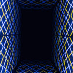 Iván Navarro, Diamante Duplo (Amarelo-Azul) | Double Diamond (Yellow-Blue), 2020