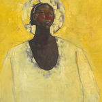 Olivia Mae Pendergast, Woman holding Cat, 2020