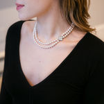 White Gold and Diamond Stud Earrings