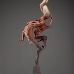 Richard MacDonald, Diana Earth & Moon, Third Life, Red, 2018