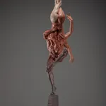 Richard MacDonald, Diana Earth & Moon, Third Life, Red, 2018