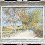 Achille Laugé, Route à Cailhau en automne