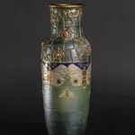 Amphora, Gres Bijou Series Butterflies & Spiderwebs Semiramis Vase, 1904-1906