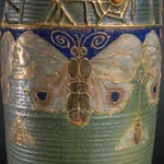 Amphora, Gres Bijou Series Butterflies & Spiderwebs Semiramis Vase, 1904-1906