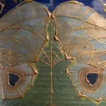 Amphora, Gres Bijou Series Butterflies & Spiderwebs Semiramis Vase, 1904-1906