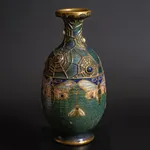 Amphora, Gres Bijou Series Butterflies & Spiderwebs Semiramis Vase, 1904-1906