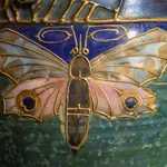Amphora, Gres Bijou Series Butterflies & Spiderwebs Semiramis Vase, 1904-1906