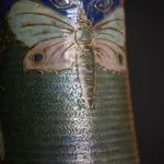 Amphora, Gres Bijou Series Butterflies & Spiderwebs Semiramis Vase, 1904-1906