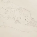 Gustav Klimt, Lovers Reclining, c. 1913