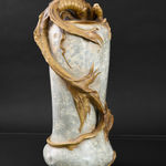 Amphora, Gres Bijou Series Butterflies & Spiderwebs Semiramis Vase, 1904-1906