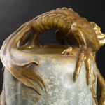 Amphora, Gres Bijou Series Butterflies & Spiderwebs Semiramis Vase, 1904-1906