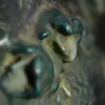 Amphora, Gres Bijou Series Butterflies & Spiderwebs Semiramis Vase, 1904-1906