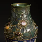 Amphora, Gres Bijou Series Butterflies & Spiderwebs Semiramis Vase, 1904-1906