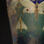 Amphora, Gres Bijou Series Butterflies & Spiderwebs Semiramis Vase, 1904-1906