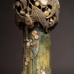 Amphora, Gres Bijou Series Butterflies & Spiderwebs Semiramis Vase, 1904-1906