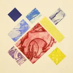 William Tillyer, The Red Bridge: Devil's Bridge with Sky and Foliage 6, 2026