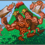 Peter Saul, Woman Drinking Martini, 2009