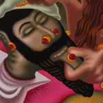 Peter Saul, Woman Drinking Martini, 2009