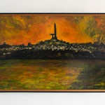 Nigel Brown, One Tree Hill Across the Manukau Orange Version 1973, 1973