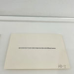 Robert Barry, Index cards (NonSense)