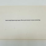 Robert Barry, Index cards (NonSense)