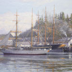 Sean Garwood, Mullet boat 'Celox' racing in the Hauraki Gulf, 1914