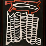 Jean DUBUFFET, Site avec trois personnages. 7 mars, 1981