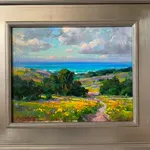 Ovanes Berberian, Sunset by the Pond, 2022