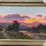 Ovanes Berberian , Sunset by The Pond , 2024