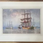 Henry Scott Tuke, Shipping at Anchor, Falmouth