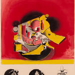 Graham Sutherland, Red Organic Form, c.1971