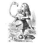 John Tenniel, 'Tut, tut child!' Said the Duchess. 'Everything's got a moral, if only you can find it.'