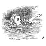 John Tenniel, ‘O Mouse, do you know the way out of this pool?’, 1988