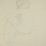 Gustav Klimt, Two Reclining Nudes (Woman and Young Girl), 1919