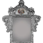 Frame with Painting and Mirror