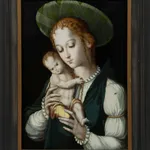 Frame with Painting and Mirror