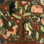 Frame with Painting and Mirror