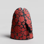 Kei Tanimoto, #020171 Feuerfarbene Platte mit Muster (iga kokumon hiiro-sara), Iga-Typ, 1995