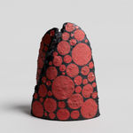 Kei Tanimoto, #020171 Feuerfarbene Platte mit Muster (iga kokumon hiiro-sara), Iga-Typ, 1995