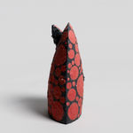 Kei Tanimoto, #020171 Feuerfarbene Platte mit Muster (iga kokumon hiiro-sara), Iga-Typ, 1995